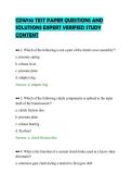 CDW110 TEST PAPER QUESTIONS AND&NewLine;SOLUTIONS EXPERT VERIFIED STUDY&NewLine;CONTENT