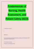 Fundamentals of &NewLine;Nursing&comma; Health &NewLine;Assessment&comma; and &NewLine;Patient Safety 20226