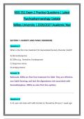 NSG 552 Exam 2 Practice Questions &vert; Latest &NewLine;Psychopharmacology Update &NewLine;Wilkes University &vert; 2026&sol;2027 Academic Year 