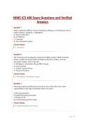 NIMS ICS 400 Exam Questions and Verified&NewLine;Answers