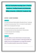 NSG 552 Psychopharmacology Exam 2 Practice &NewLine;Questions &vert; Verified Answers and Rationales &NewLine;Wilkes University &vert; 2026&sol;2027 Academic Year