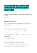 CESGA COMPREHENSIVE TEST PAPER&NewLine;QUESTIONS AND VERIFIED ANSWERS&NewLine;REVIEW SHEET
