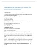 NAMS Menopause Certification Exam questions and&NewLine;answers graded A&plus; latest update&NewLine;Climacteric phase&NewLine;The period of endrocrinologic&comma; somatic&comma; and transitory psychologic changes that&NewLine;occur around the time of menopause&period;&NewLine;Perimenopause Menopause Transition&comma; 