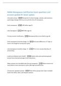 NAMs Menopause Certification Exam questions and&NewLine;answers graded A&plus; latest update&NewLine;Climacteric phase -The period of endocrinologic&comma; somatic&comma; and transitory&NewLine;psychologic changes that occur around the time of menopause&period;&NewLine;Early menopause -LMP before age 45&period;&NewLine;