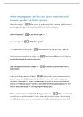 NAMs Menopause Certification Exam questions and&NewLine;answers graded A&plus; latest update&NewLine;Climacteric phase -The period of endrocrinologic&comma; somatic&comma; and transitory&NewLine;psychologic changes that occur around the time of menopause&period;&NewLine;Early menopause -LMP before age 45&NewLine;