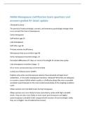 NAMs Menopause Certification Exam questions and&NewLine;answers graded A&plus; latest update&NewLine;Climacteric phase&NewLine;The period of endrocrinologic&comma; somatic&comma; and transitory psychologic changes that&NewLine;occur around the time of menopause&period;&NewLine;Early menopause&NewLine;LMP before age 45&NewLine;