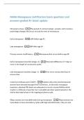 NAMs Menopause Certification Exam questions and&NewLine;answers graded A&plus; latest update&NewLine;Climacteric phase -The period of endrocrinologic&comma; somatic&comma; and transitory&NewLine;psychologic changes that occur around the time of menopause&period;&NewLine;Early menopause -LMP before age 45&NewLine;
