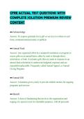 CFRE ACTUAL TEST QUESTIONS WITH&NewLine;COMPLETE SOLUTION PREMIUM REVIEW&NewLine;CONTENT