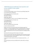 NAMS Menopause Certification Exam questions and&NewLine;answers graded A&plus; latest update&NewLine;Climacteric phase&NewLine;The period of endrocrinologic&comma; somatic&comma; and transitory psychologic changes that&NewLine;occur around the time of menopause&period;&NewLine;Perimenopause Menopause Transition&comma; 