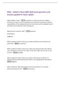 MSLC - Relief in Place &lpar;RIP&rpar; 2026 Exam questions and&NewLine;answers graded A&plus; latest update&NewLine;Define "Relief in Place" -an operation in which&comma; by direction of higher&NewLine;authority&comma; all or part of a unit is replaced in an area by the incoming unit and 