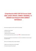 Comprehensive WGU C207 OA Success Guide &NewLine;2026&colon; LATEST UPDATE&comma; CORRECT ANSWERS&comma; &plus;A&NewLine;GRADED Exɑm Blueprint With CORRECT &NewLine;RATIONALES
