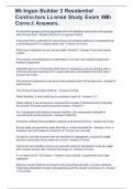 Michigan Builder 2 Residential Contractor License Exam &vert; Practice Questions with Detailed Answer Explanations &vert; Comprehensive Licensing Study Guide
