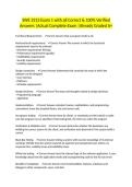 SWE 3313 Exam 1 with all Correct & 100&percnt; Verified Answers &vert;Actual Complete Exam &vert;Already Graded A&plus;