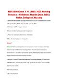 NSG3600 Exam 3 V1 &vert; NSG 3600 Nursing &NewLine;Practice &ndash; Children&rsquo;s Health Exam Q&A &vert; &NewLine;Galen College of Nursing 