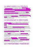 literatura en la edad media