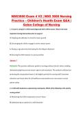 NSG3600 Exam 4 V2 &vert; NSG 3600 Nursing &NewLine;Practice &ndash; Children&rsquo;s Health Exam Q&A &vert; &NewLine;Galen College of Nursing