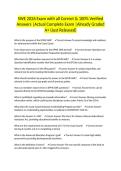SWE 2026 Exam with all Correct & 100&percnt; Verified Answers &vert;Actual Complete Exam &vert;Already Graded A&plus; &lpar;Just Released&rpar;
