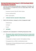 Nursing Pathophysiology Exam 1 &ndash; UTA Test Bank 2026 &vert; &NewLine;Latest Update &vert; Graded A&plus;