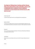 Williams Basic Nutrition and Diet Therapy &ndash; Complete practice questions and verified answers