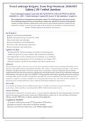 Texas Landscape Irrigator Exam 2026-2027 QUESTIONS AND ANSWERS ALREADY&NewLine;GRADED A&plus;&period; 100&percnt; Verified Solutions &vert; Updated Per Latest TCEQ Guidelines &vert; Graded A&plus;