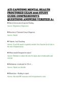 ATI CAPSTONE MENTAL HEALTH&NewLine;PROCTORED EXAM 2026 STUDY&NewLine;GUIDE COMPREHENSIVE&NewLine;QUESTIONS ANSWERS VERIFIED A&plus;
