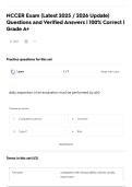 NCCER Exam &lpar;Latest 2025 &sol; 2026 Update&rpar; Questions and Verified Answers &vert; 100&percnt; Correct &vert; Grade A&plus;