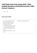 LMRT State Exam Prep &lpar;Latest 2025 &sol; 2026 Update&rpar; Questions and Verified Answers &vert; 100&percnt; Correct &vert; Grade A&plus;