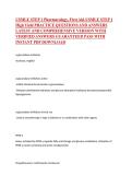 USMLE Step 1 Pharmacology&lpar;First Aid&rpar;&ndash;High Yield Pharmacology Practice Questions And Answer