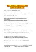 BIOL 101 Quiz 5 questions with correct answers 2026