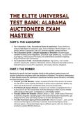 2026&sol;2027 Alabama Auctioneer Exam Mastery Test Bank &vert; 65&plus; "S-Tier" Q&A with Expert Explanations