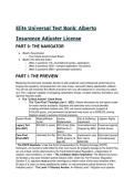 Elite 2026&sol;2027 Alberta Insurance Adjuster Licensing Exam Test Bank &lpar;44&plus; Questions &plus; Rationales&rpar;