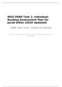 WGU D689 Task 1&colon; Individual Reading Assessment Plan for Jacob Dillon &lpar;2026 Updated&rpar;