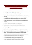NUR 253 Mental Health Exam 1 Actual Exam 2026&sol;2027 &vert; 50 Questions and Answers with Detailed Rationales &vert; Pass Guaranteed &ndash; A&plus; Graded&NewLine;&NewLine;