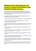 HR Block Exam 2026 Question and&NewLine;Answer &vert; Actual Tested Papers with&NewLine;Detailed Verified Answers