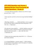 LFTI 2026 Question and Answer &vert;&NewLine;Updated Review from Previously 60&NewLine;Tested Questions &vert; Grade A&plus;