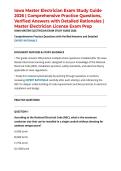 Iowa Master Electrician Exam Study Guide 2026 &vert; Comprehensive Practice Questions&comma; Verified Answers with Detailed Rationales &vert; Master Electrician License Exam Prep