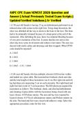 AAPC CPC Exam NEWEST 2026 Question and&NewLine;Answer &vert; Actual Previously Tested Exam Scripts &vert;&NewLine;Updated Verified Solutions &vert; A&plus; Verified