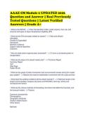 AAAE CM Module 2 UPDATED 2026&NewLine;Question and Answer &vert; Real Previously&NewLine;Tested Questions &vert; Latest Verified&NewLine;Answers &vert; Grade A&plus;&NewLine;