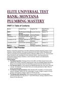 2026&sol;2027 ELITE Montana Master & Journeyman Plumber Code Exam Test Bank &lpar;49&plus; Q&A &plus; UPC&sol;ARM 24&period;301&period;301 Mentor Analysis&rpar;