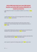 Indiana QMA Study Guide Exam Latest 2026 Updated &NewLine;Questions and Verified 100&percnt; Solutions &lpar;2026&sol;2027&rpar; &vert;A&plus; &NewLine;Graded Guaranteed Pass