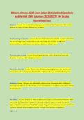 Ethics In America DSST Exam Latest 2026 Updated Questions &NewLine;and Verified 100&percnt; Solutions &lpar;2026&sol;2027&rpar; &vert;A&plus; Graded &NewLine;Guaranteed Pass