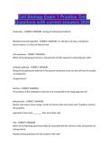 Cell Biology Exam 1 Practice Test Questions with correct answers 2026