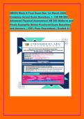 NR509 Week 8 Final Exam Due 1st March 2026 &NewLine;Complete Actual Exam Questions 1- 100 NR-509 &NewLine;Advanced Physical Assessment NR 509 Midterm and &NewLine;Finals Examplify Online Proctored Exam Questions &NewLine;and Answers &vert; 100&percnt; Pass Guaranteed &vert; Graded A&plus; &NewLine;