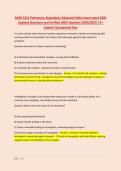 NURS 5315 Pulmonary&comma; Respiratory Advanced Patho Exam Latest 2026 &NewLine;Updated Questions and Verified 100&percnt; Solutions &lpar;2026&sol;2027&rpar; &vert;A&plus; &NewLine;Graded &vert;Guaranteed Pass