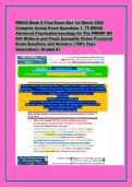 NR546 Week 8 Final Exam Due 1st March 2026 &NewLine;Complete Actual Exam Questions 1- 75 NR546 &NewLine;Advanced Psychopharmacology for The PMHNP NR &NewLine;546 Midterm and Finals Examplify Online Proctored &NewLine;Exam Questions and Answers &vert; 100&percnt; Pass &NewLine;Guaranteed &vert; Graded A&plus; &NewLine;
