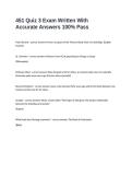 451 Quiz 3 Exam Written With Accurate Answers 100&percnt; Pass