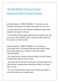 NR 602 Mid-term Exam Questions With Correct Answers 