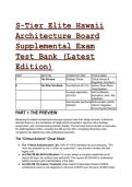 S-Tier Hawaii Architecture Board Supplemental Exam Test Bank &lpar;46&plus; Q&A &plus; Mentor Analysis&rpar; - 2026&sol;2027 Edition