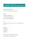 CSLB C10 ACTUAL TEST PAPER QUESTIONS&NewLine;AND SOLUTIONS COMPLETE STUDY GUIDE
