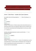 WGU E010 Foundations of Programming Python OA Actual Exam 2026&sol;2027 &vert; 100 Questions & Answers with Detailed Rationales &vert; Pass Guaranteed &ndash; A&plus; Graded&NewLine;&NewLine;